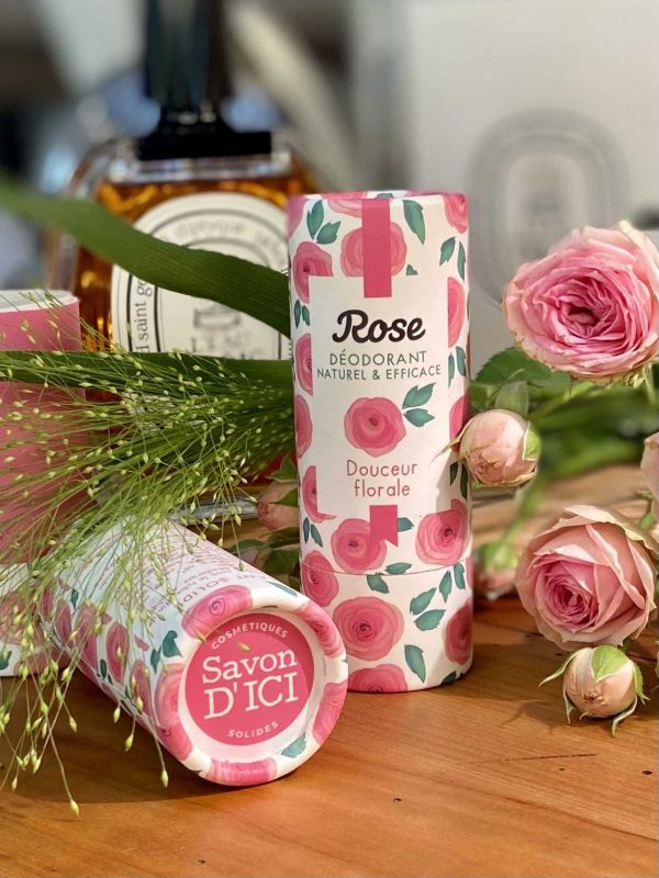 Rose Deodorant Naturel Savon D'ici